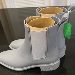 Sam Edelman Gray Chelsea Rain Boots